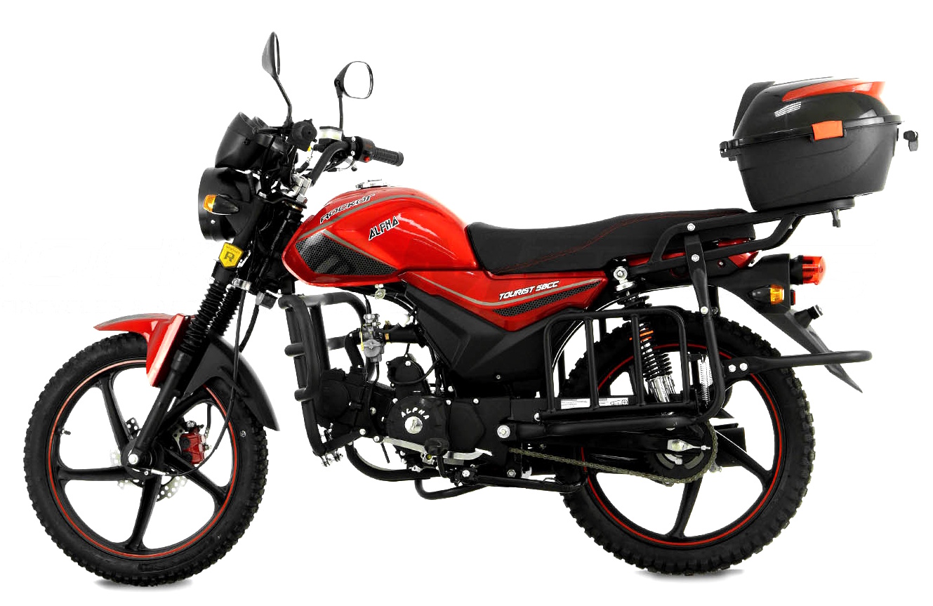 Мопед ROCKOT ALPHA TOURIST (красный глянцевый)