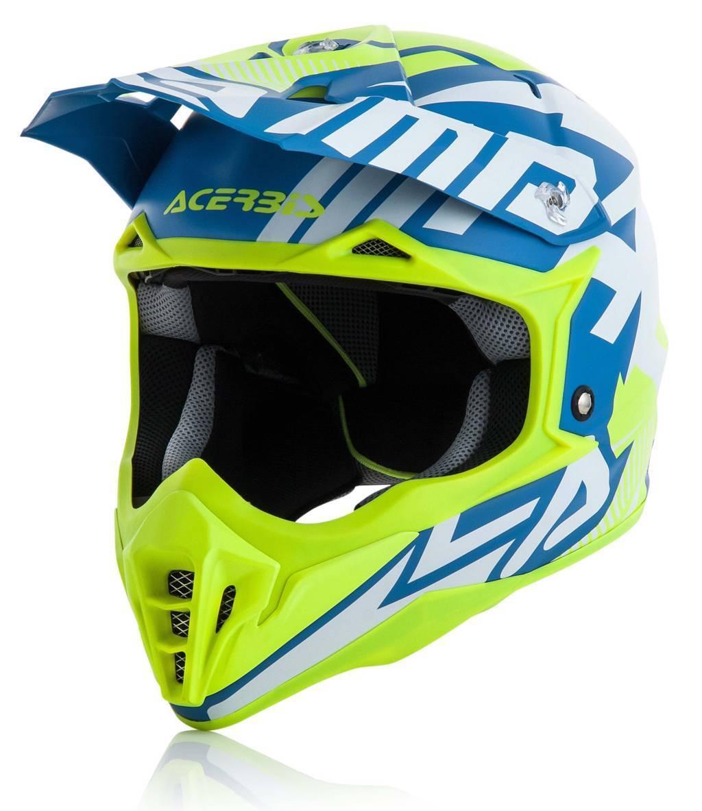 Шлем кросс ACERBIS IMPACT 3.0 yellow/blue